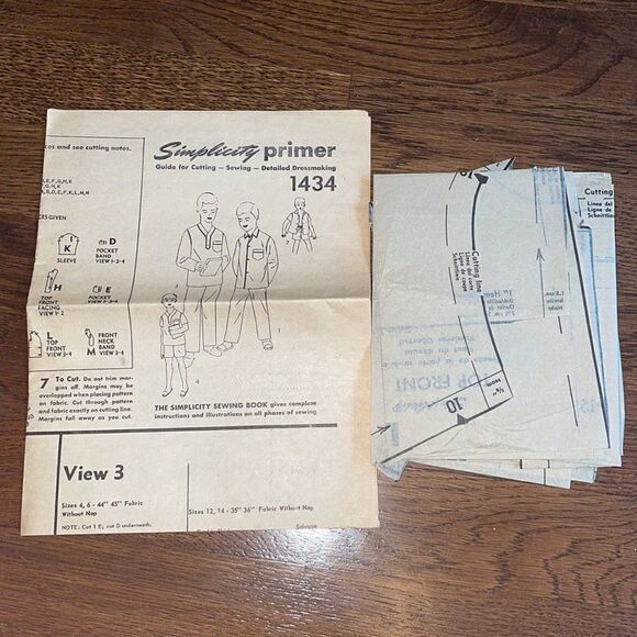 Vtg 60s Simplicity little boy’s pajamas sewing pattern - Picture 5 of 5